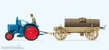 Preiser 17939 - HO Lanz D 2416 + Jauchewagen