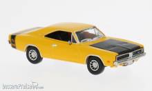Brekina 18001 - Brekina, Dodge Charger, dunkelgelb, 1969, 1:87