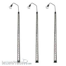 Faller 180117 - LED-Gittermast-Bogenleuchte, warmweiß, 3 Stück
