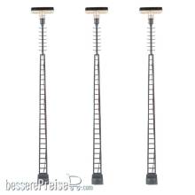 Faller 180118 - LED-Gittermast-Aufsatzleuchte, warmweiß, 3 Stück