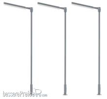 Faller 180121 - LED-Kreuzmastleuchte, kaltweiß, 3 Stück