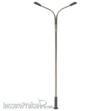 Faller 180201 - LED-Straßenbeleuchtung, Peitschenleuchte, Doppelausleger