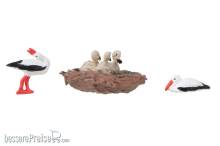 Faller 180239 - Figuren-Set mit Mini-Sound-Effekt Störche