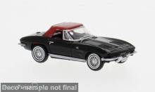 Brekina 18025 - Brekina, Chevrolet Corvette C2 Cabrio, schwarz, 1962, 1:87