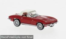 Brekina 18026 - Brekina, Chevrolet Corvette C2 Cabrio, rot, 1962, 1:87