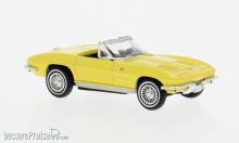 Brekina 18030 - Brekina, Chevrolet Corvette C2 Cabrio, hellgelb, 1962, 1:87