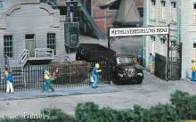 Faller 180412 - Eisenzaun mit Tor, 1046 mm