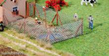 Faller 180414 - Maschendrahtzaun mit Holzpfosten, 340 mm