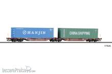 Tillig 18072 - Containertragwagen SNCB