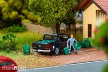 Faller 180878 - 12 Bierkästen ohne Flaschen