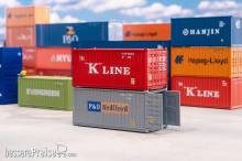 Faller 182006 - 20 Container K-LINE und P&O