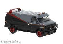 Brekina 18250 - Brekina, GMC Vandura, schwarz/rot, 1983, 1:87