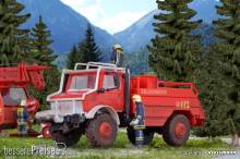 Kibri 18270 - Spur H0 Feuerwehr UNIMOG Waldbrandlöschfahrzeug