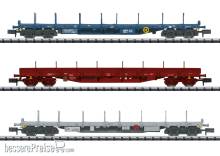 Trix T18723 - Flachwagen-Set Bauart Rnss