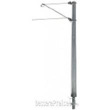 Sommerfeldt 190 - H0 Streckenmast mit Ausleger, 100 mm, Alu, 5 Stück