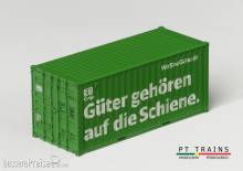 PT Trains 190018 - 20´DV Container DB CARGO + Pins WirSindGüter.de