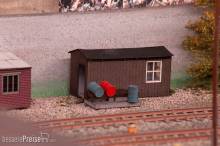 Joswood 19048 - Bahngebäude extra schmal, Holz