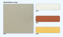 Preiser 19607 - Bodenfliesen, lang. Grau.