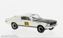 Brekina 19614 - Brekina, Ford Mustang Fastback, 1968, Ecurie Ford France, #105, 1:87