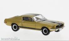 Brekina 19615 - Brekina, Ford Mustang GT 350 Fastback, gold/schwarz, 1968, 1:87
