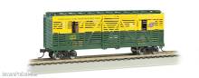 Bachmann 19703 - C & NW - 40ft Animated Stock Car w/ horses (HO Scale)