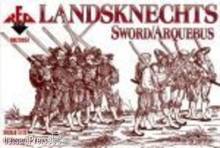 Red Box RB72057 - Landsknechts (Sword/Arquebus) 16th centu in 1:72