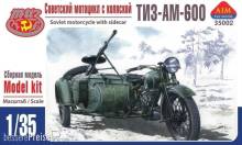 AIM -Fan Modell AIM35002 - 1:35 TIZ-AM-600 Soviet motorcycle with sideca