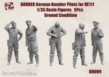 Border Model BR-009 - German Bomber Pilots for He 111 Ground Condition (5 pcs)