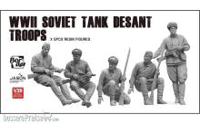 Border Model BR-004 - WWII Soviet Tank Desant Troops (5 pcs. Resin Figures)