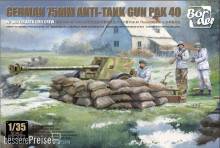 Border Model BT-051 - German 75 mm Anti-Tank Gun PaK 40