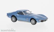 Brekina 19990 - Brekina, Chevrolet Corvette C3, blau, 1967, 1:87