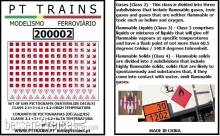 PT Trains 200002 - Set Wasserdecals Piktogramme hohe Temperaturen