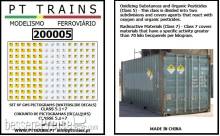PT Trains 200005 - Set Wasserdecals Piktogramme radioaktive Stoffe, Pestiziden