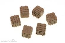 Trains4you 200103 - Holzkisten Set im Maßstab 1:87, braun, 6 Kisten