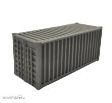 Trains4you 200107 - Container 20ft, grau, 1 Stück, Maßstab 1:87