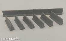 Trains4you 200144 - Beton Abperrung, 10 Stück im Maßstab 1:45 (Spur 0)