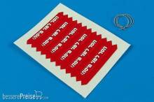 Aerobonus 320.012 - 1:32 Remove before flight flags-IDF-white let