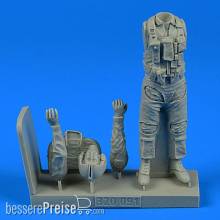 Aerobonus 320091 - 1:32 US NAVY Pilot with bag-Vietnam War 1965- -1973