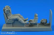 Aerobonus 320.144 - 1:32 USAAF WWII Pilot with seat for P-51B/C Mustang for TRUM/REV