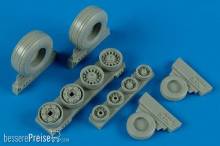 Wheelliant 148.005 - 1:48 F-14B/D Tomcat weighted wheels (HAS)