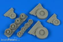Wheelliant 148.014 - 1:48 F-14A Tomcat weighted wheels f.Tamiya