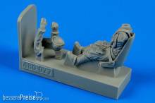 Aerobonus 480.077 - 1:48 German WWII Luftwaffe pilot with seat Bf