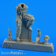 Aerobonus 480.097 - 1:48 German Luftwaffe pilot WWII f.Bf 109 Lat
