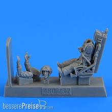 Aerobonus 480.237 - 1:48 Soviet Fighter Pilot with ejection seat for MiG-19 Farmer for Trumpeter/Eduard