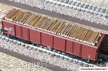 Modellbahn-Bachmann 2010411A - Stammholz quer (Ep.3 & 4) für Tillig, für den 4-achs. off. Güterwagen Eas (Art.- Nr. 15220 .ä.) Größe: 103 x 20 mm