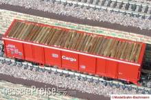Modellbahn-Bachmann 2010411B - Stammholz quer (Ep.5) für Tillig, für den 4-achs. off. Güterwagen Eas (Art.- Nr. 15220 .ä.) Größe: 103 x 20 mm
