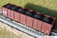 Modellbahn-Bachmann 2010414 - Braunkohle für Tillig, für den 4-achs. off. Güterwagen Eas (Art.- Nr. 15220 .ä.) Größe: 103 x 20 mm
