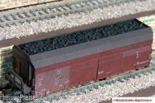 Modellbahn-Bachmann 2010514 - Braunkohle (magnetisch) für Tillig, für den 4-achs. Selbstentladewagen OOt (Art.- Nr. 15210 u.ä.)