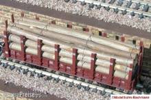 Modellbahn-Bachmann 2010709 - Stammholz lang für Tillig, für den 2-achs. Rungenwagen Rm (Art.- Nr. 14620 u.ä.) Größe: 82 x 20 mm