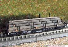 Modellbahn-Bachmann 2011031 - Stahlträger für Tillig, für den 4-achs. Schwerlastwagen Ssys (Art.- Nr. 15500 u.ä.) Größe: 70 x 18 mm